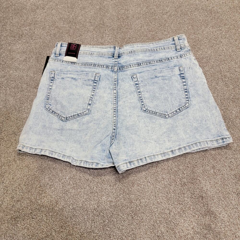 Y2K 2000s streetwear trendy No Boundaries Mirco Mini denim skort short sz 13